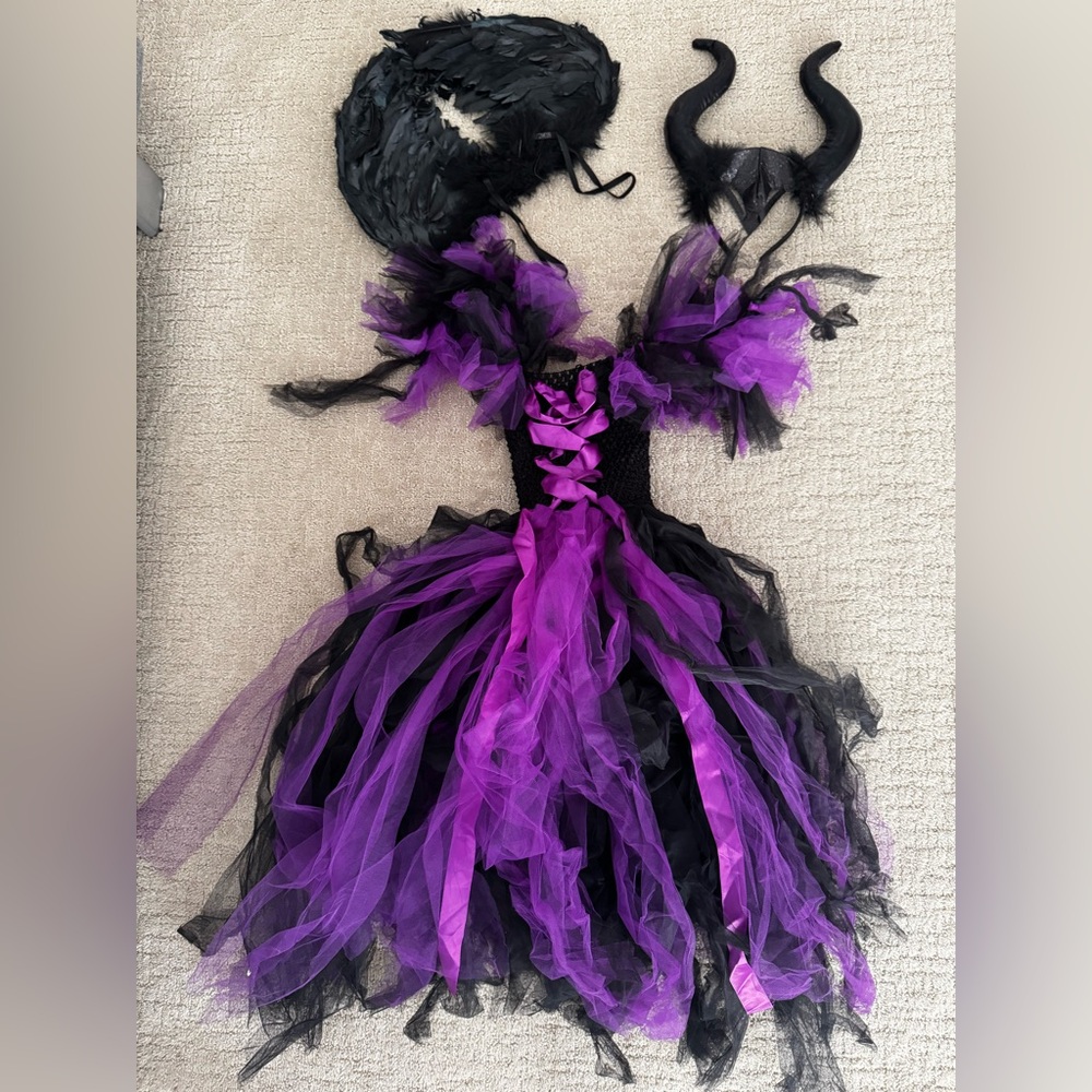 5T/6 Maleficent Disney Villain costume